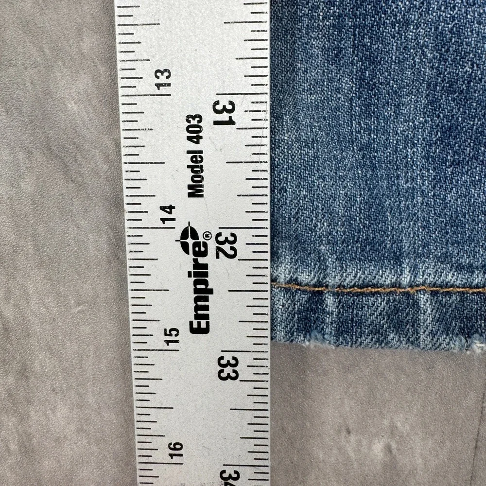 Lucky Brand Jeans Mens 29x32 Blue Faded Whisker Dark Wash 221 Original Straight